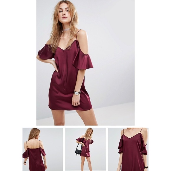 ASOS - cold shoulder party dress, size 2 - Picture 2 of 8